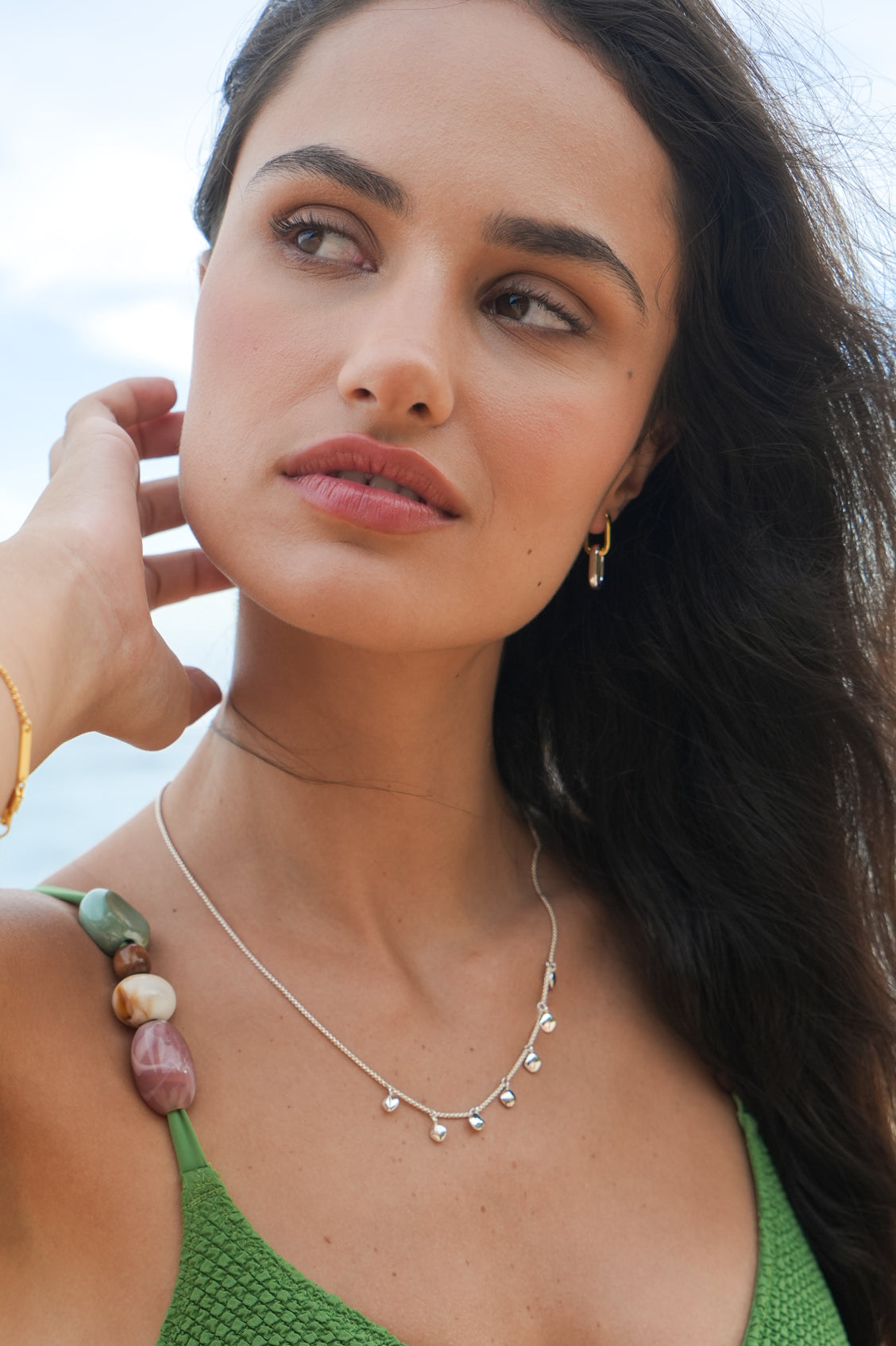 Multi Pebble Necklace