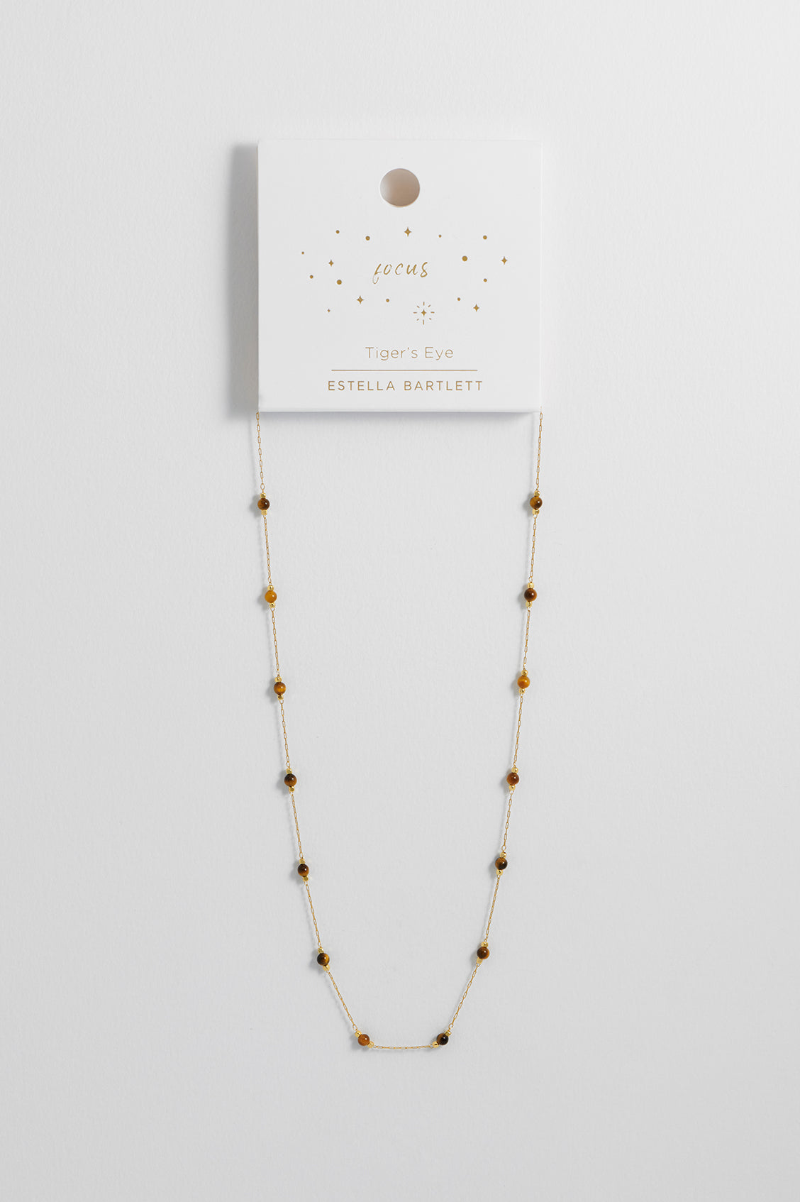 Wellness Tigers Eye Gemstone Bead Necklace