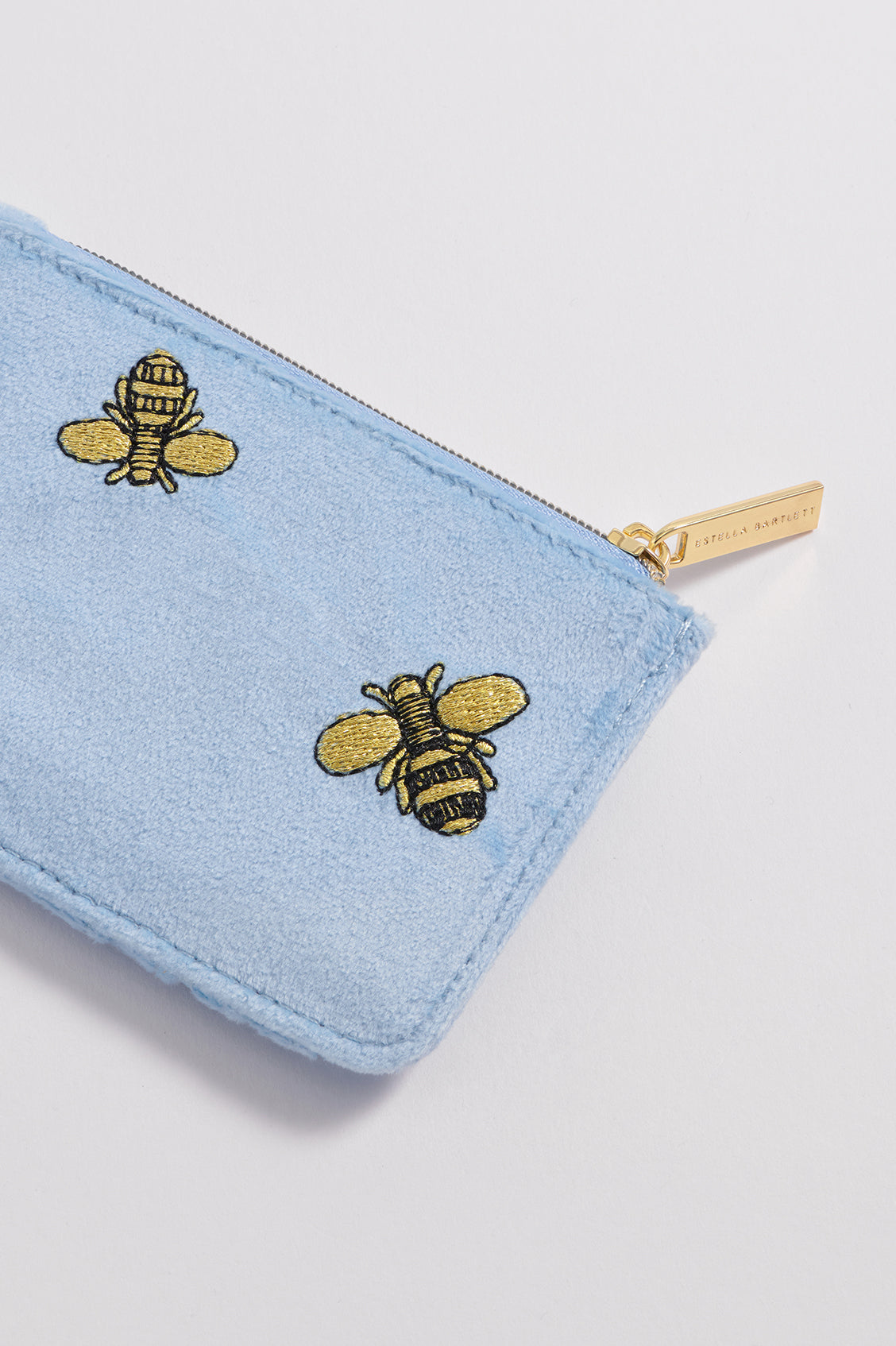 Embroidered Bees Card Purse