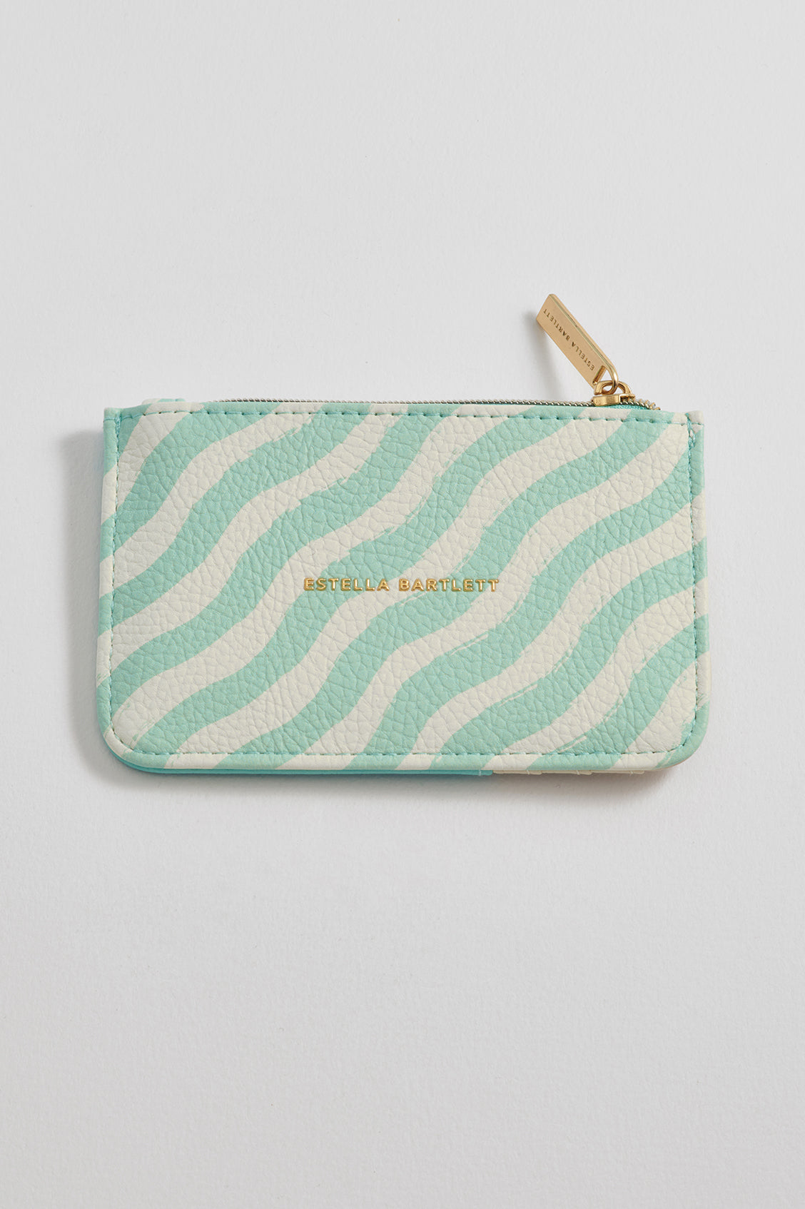 Mint Wiggle Print Card Purse