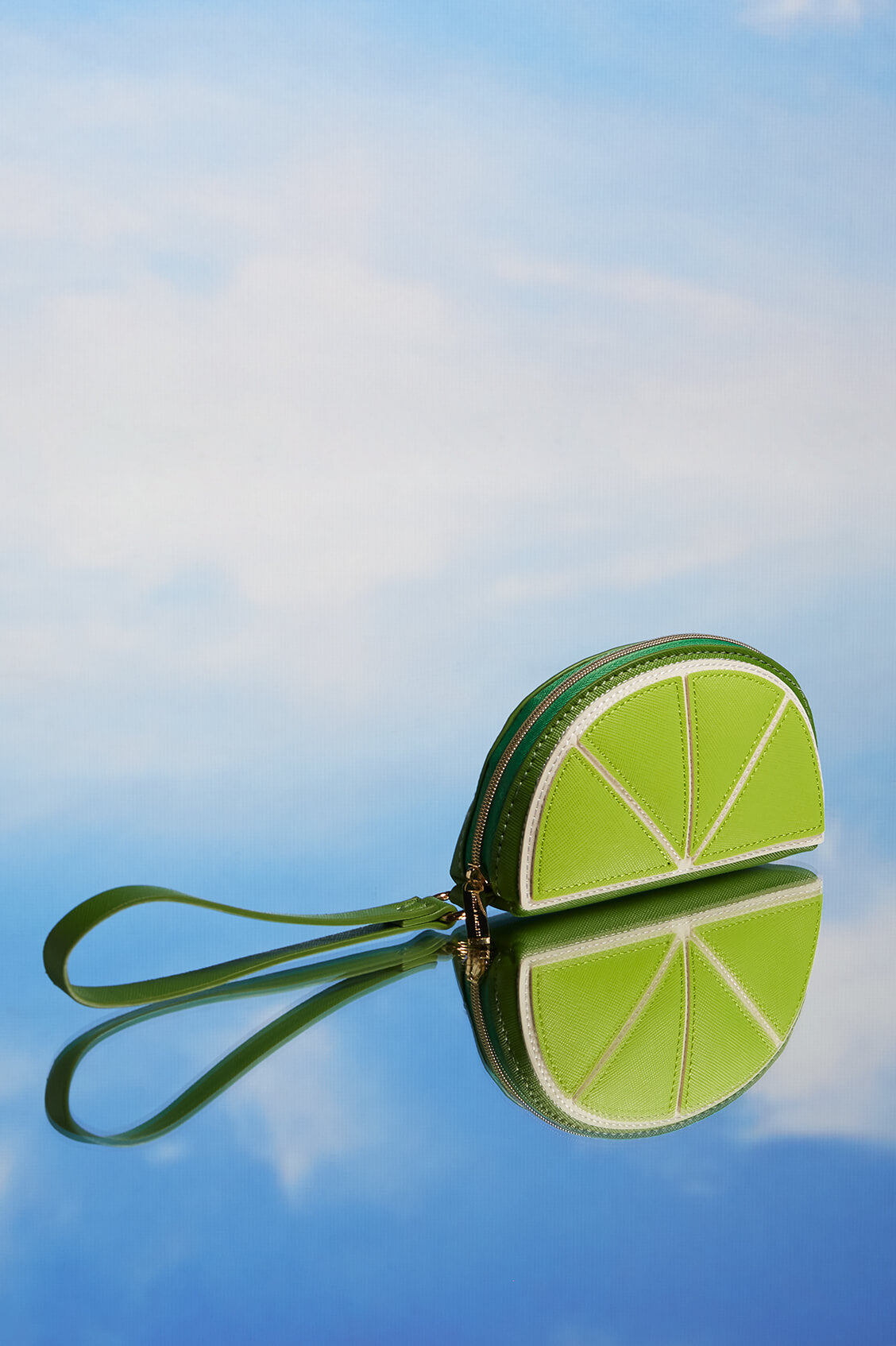 Lime Slice Applique Purse