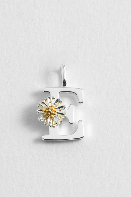 Wildflower Initial Charm