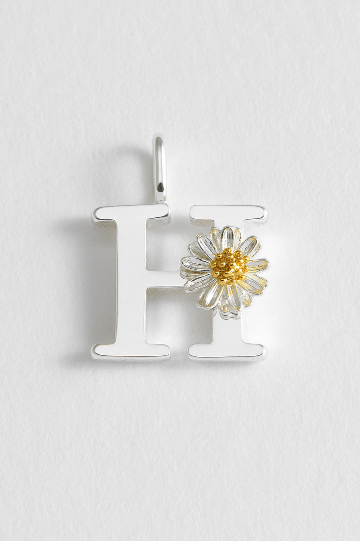 Wildflower Initial Charm