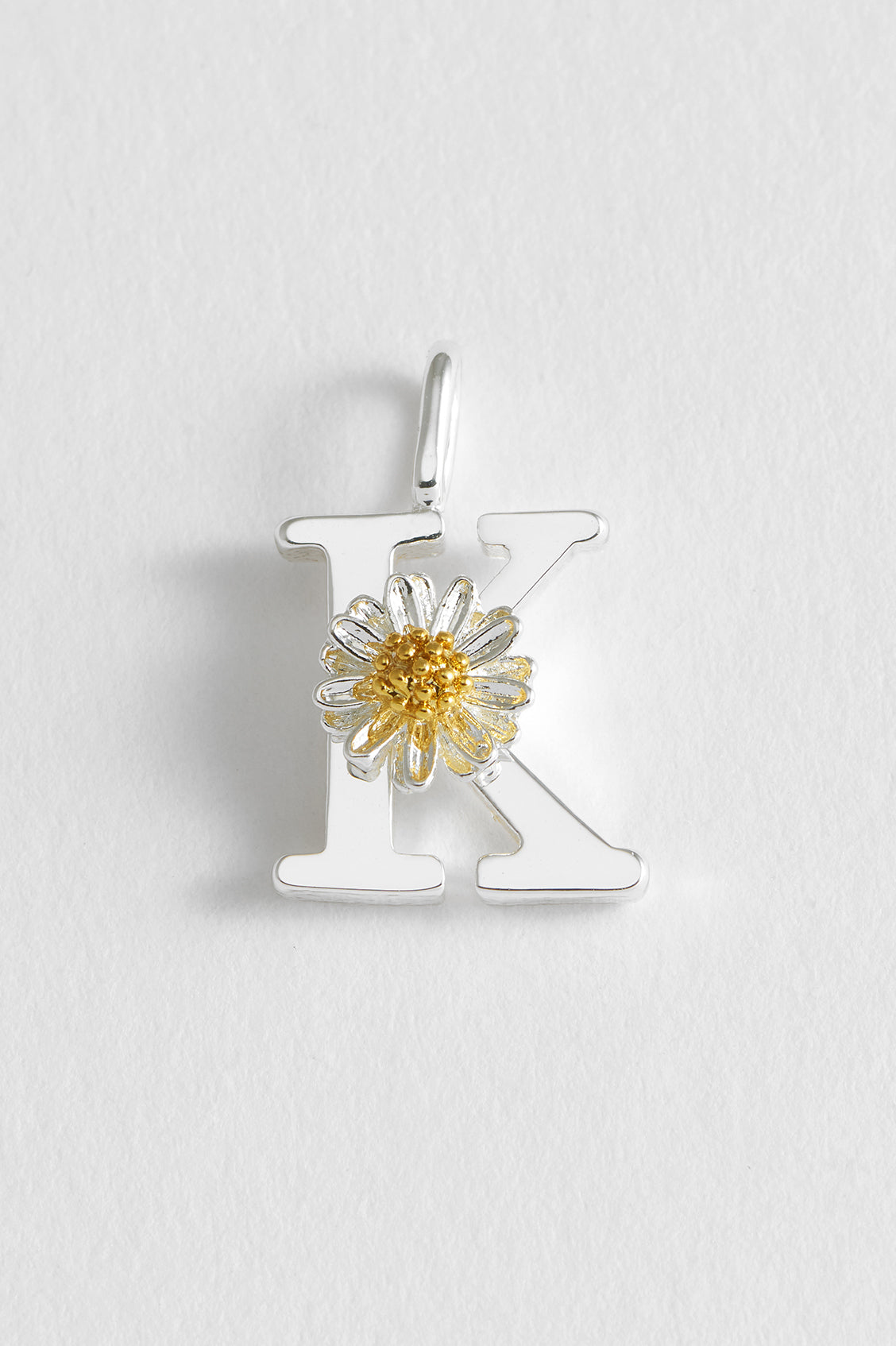 Wildflower Initial Charm