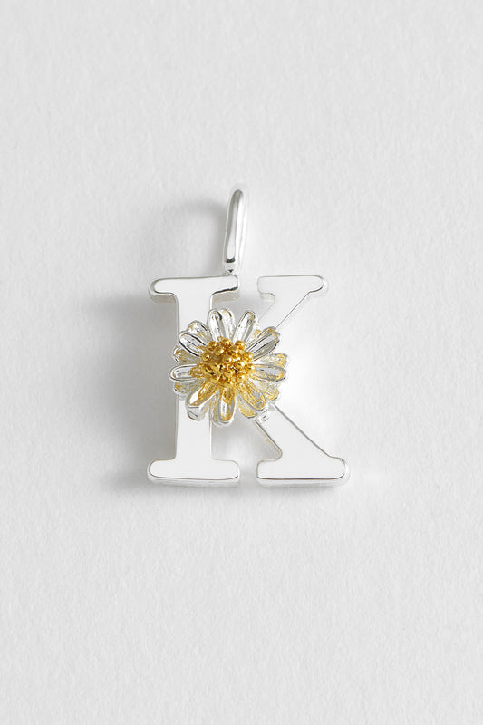 Wildflower Initial Charm