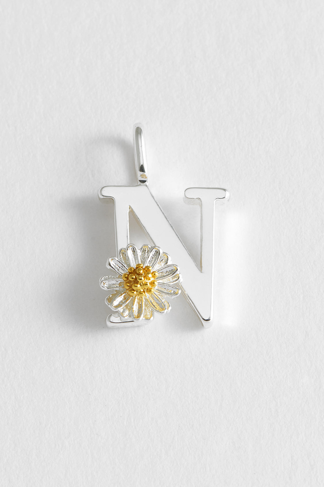 Wildflower Initial Charm