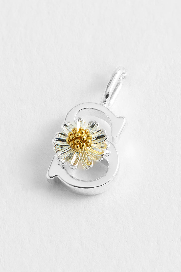 Wildflower Initial Charm