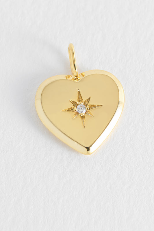 Heart CZ Charm