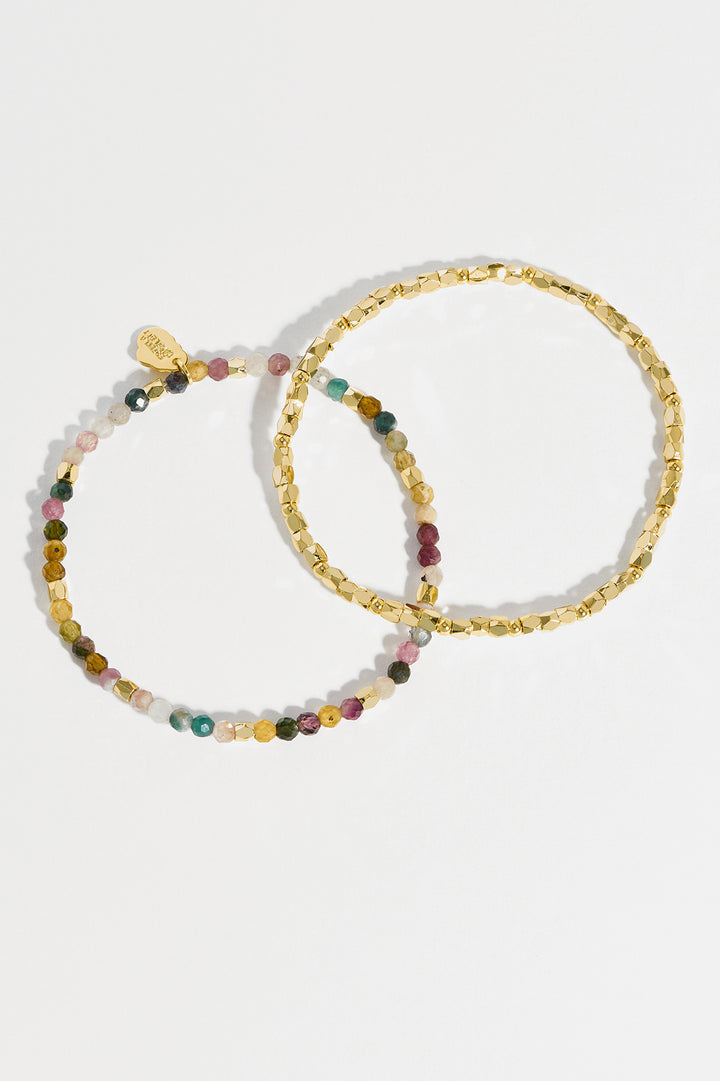 Coco and Gemstone Bracelet Set