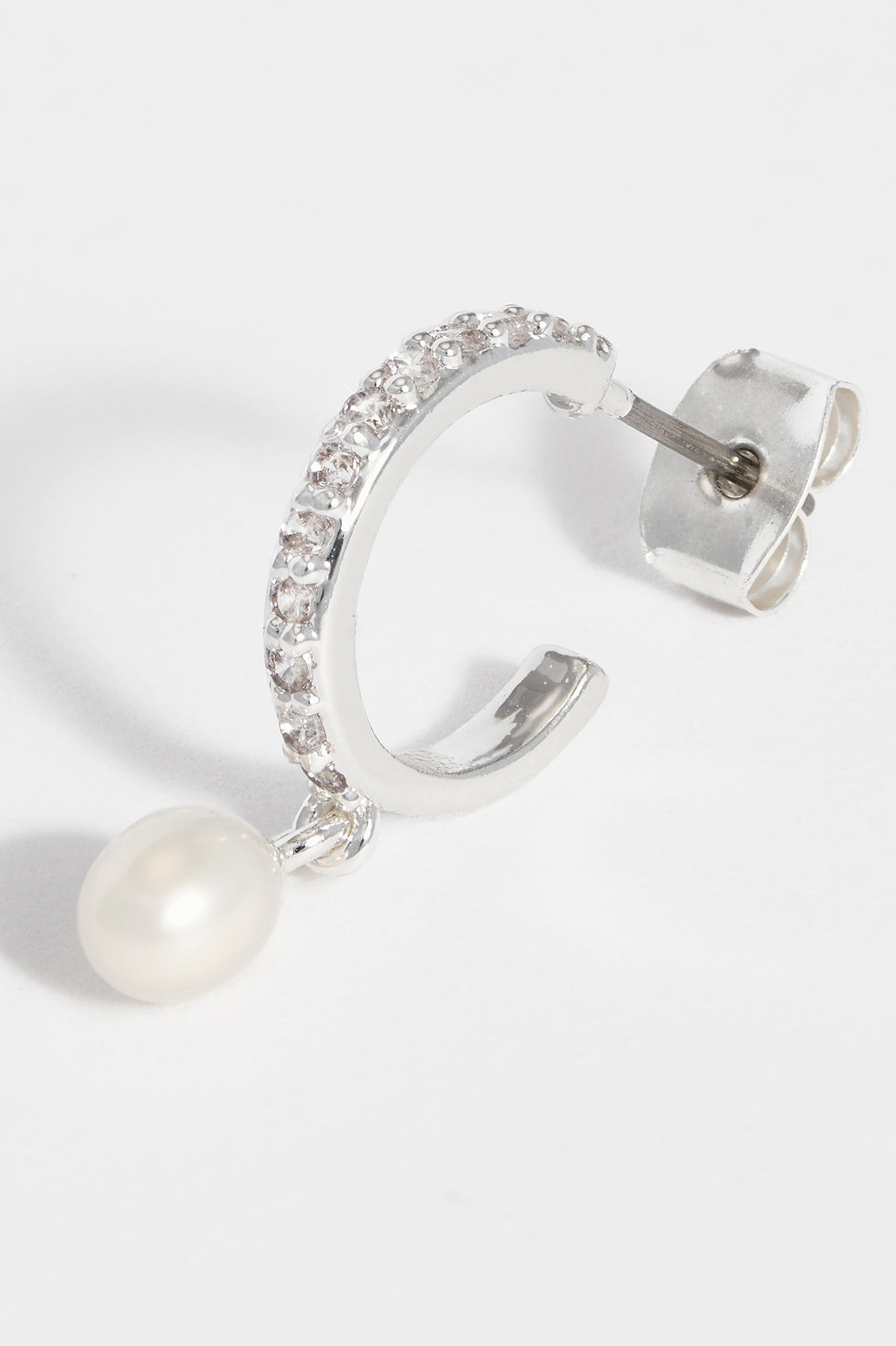 Pearl CZ Hoops