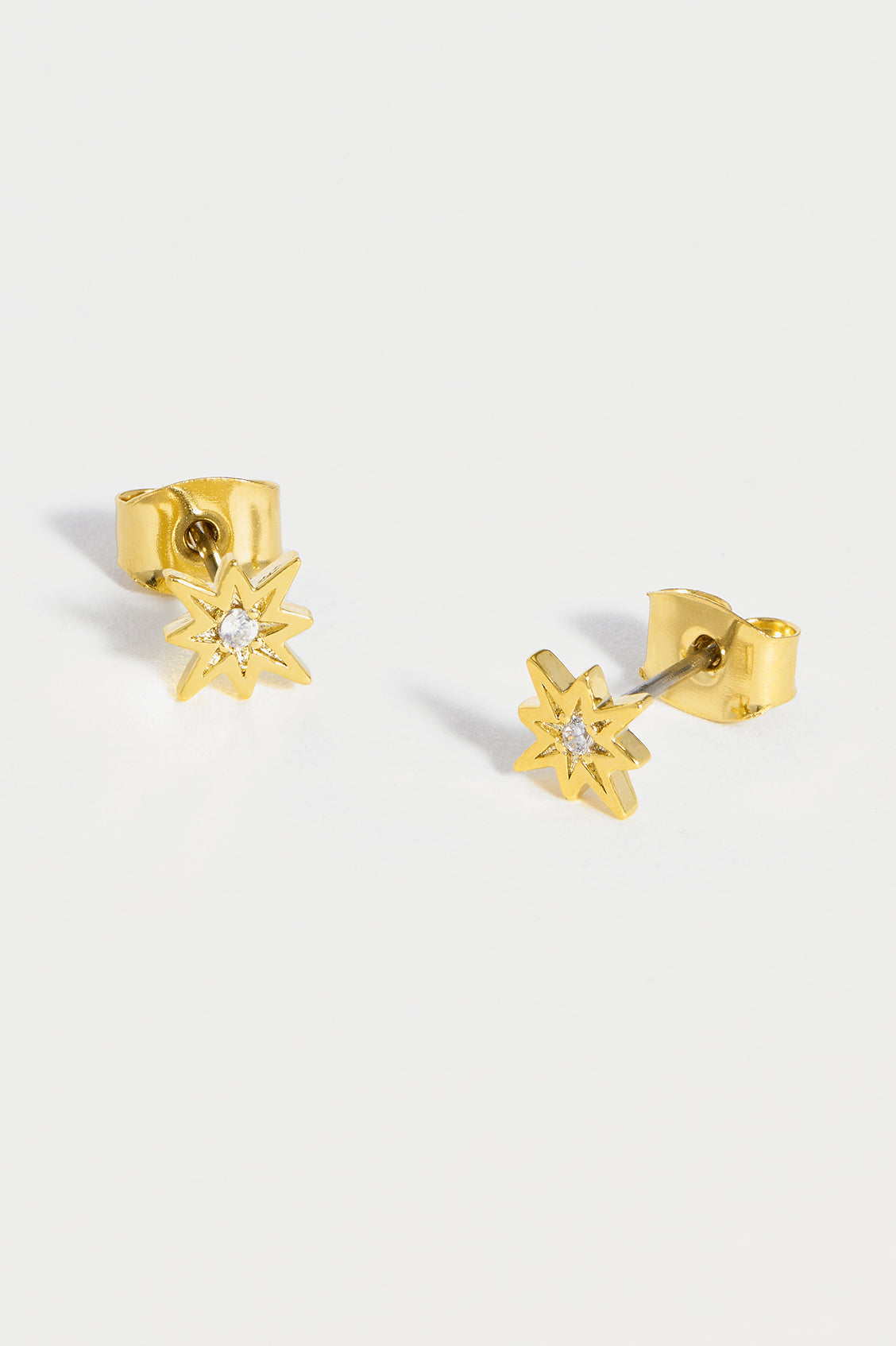 North Star CZ Stud Earrings