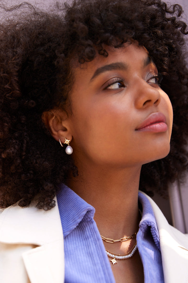 Pearl Northern Star Earrings
