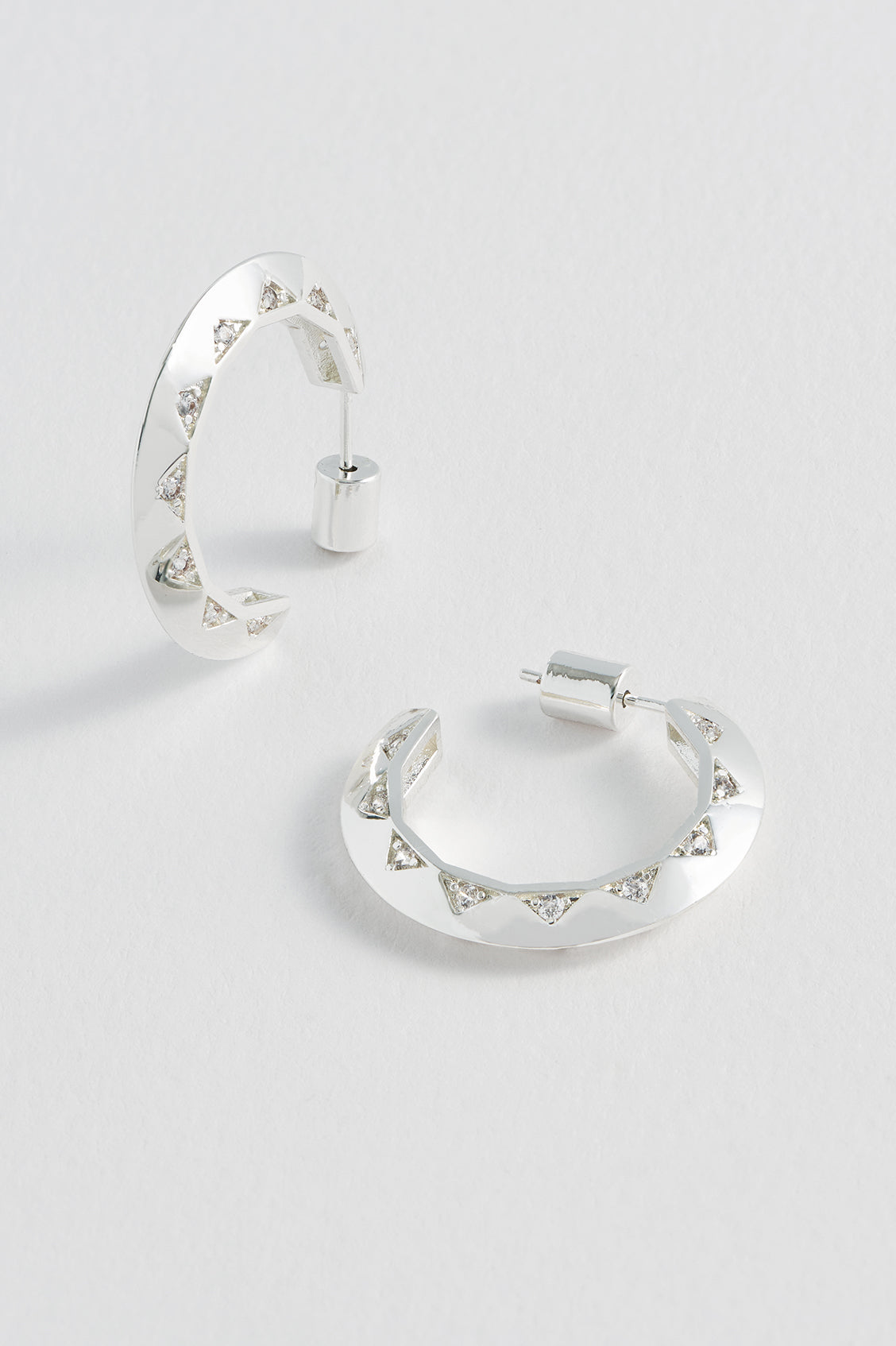 CZ Quilted Inlay Hoops