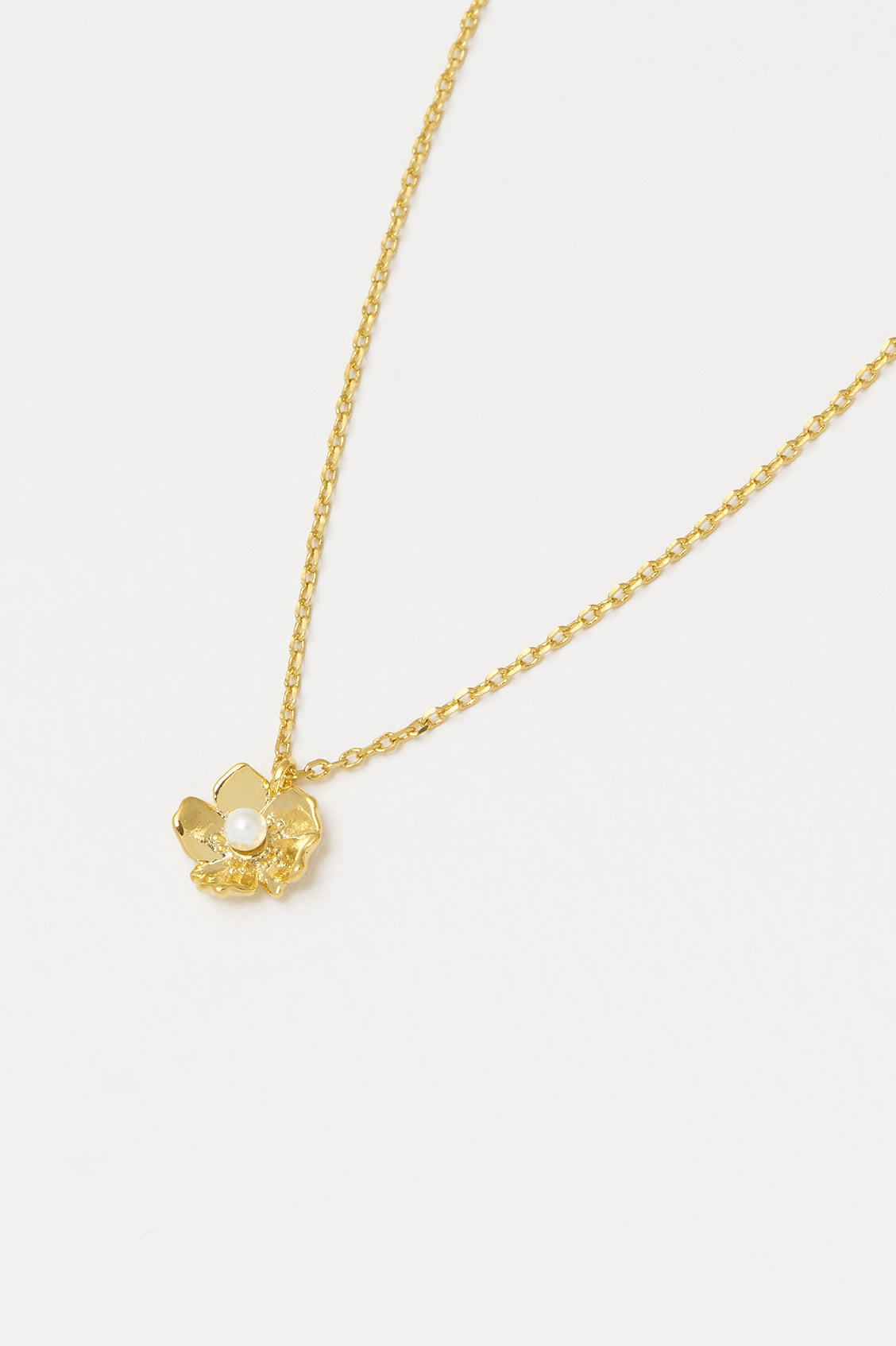 Petite Pearl Buttercup Pendant