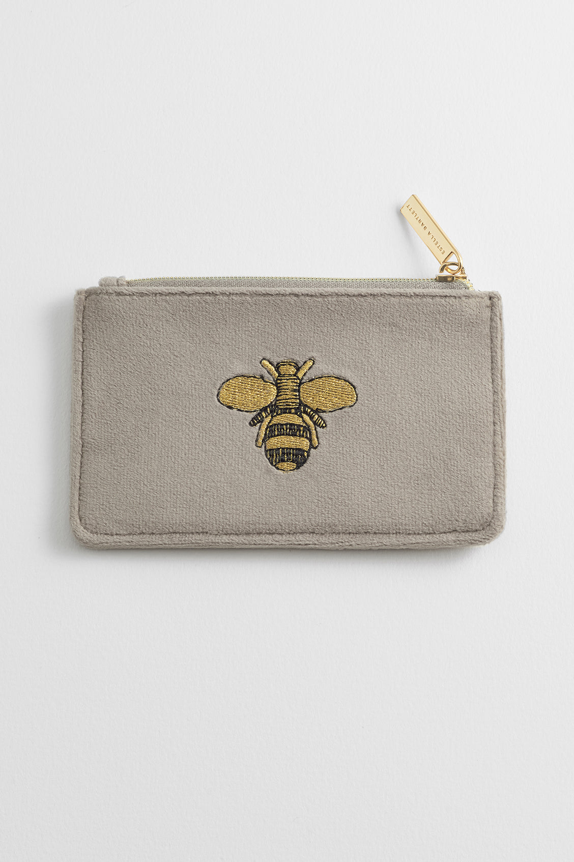 Embroidered Bee Card Purse