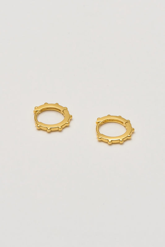 Granulated Huggie Earrings