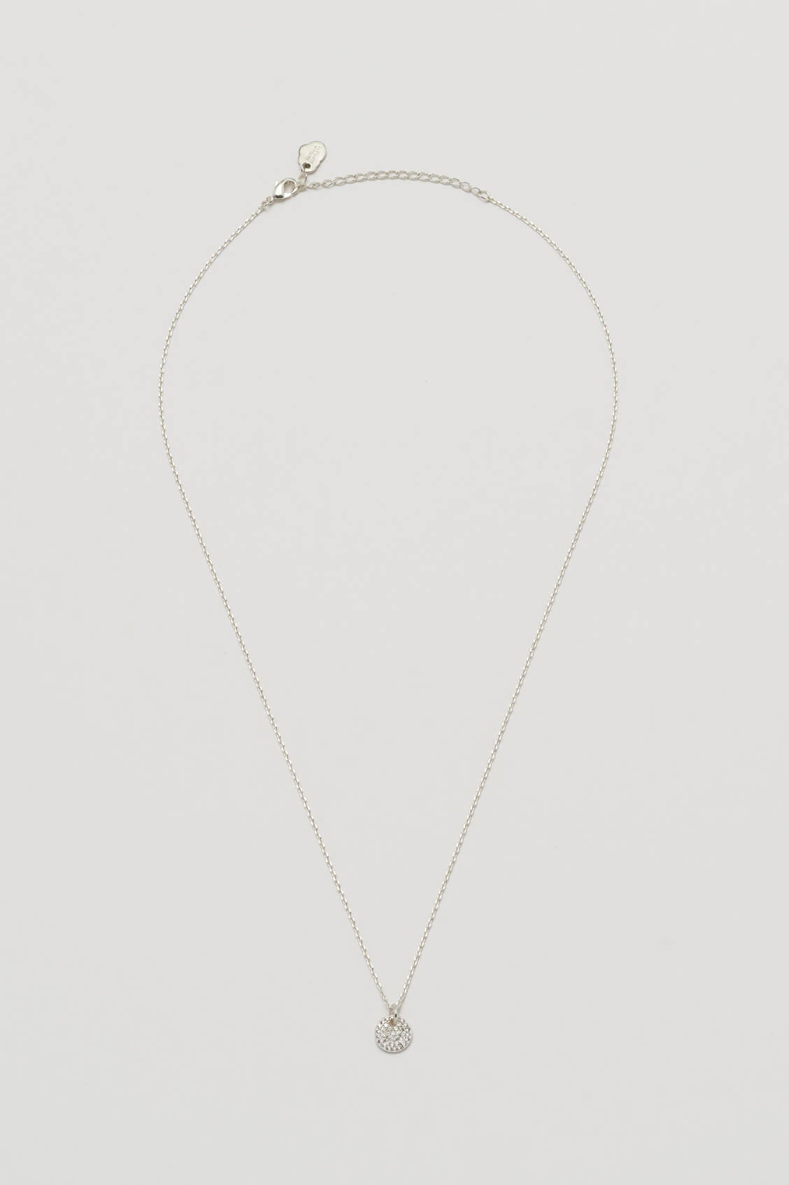 Pave Disc Necklace